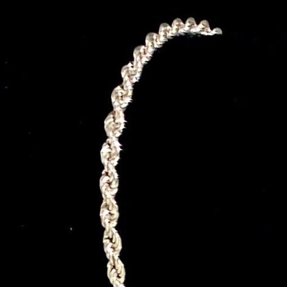 AUS Sterling 925 Silver Twisted Rope Bracelet - Picture 6 of 16